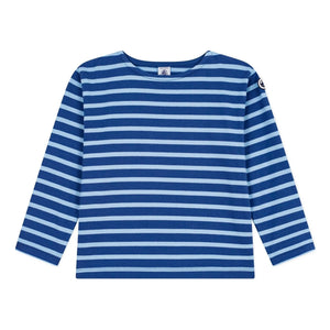 Small Boat - Sailor shirt rozetli Tişört | Mavi