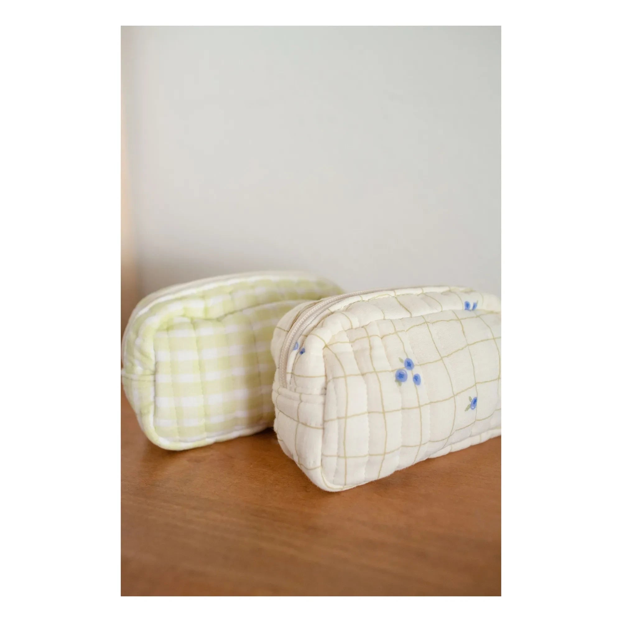 Soft Spot - Organic Cotton Blueberry Makeup Bag