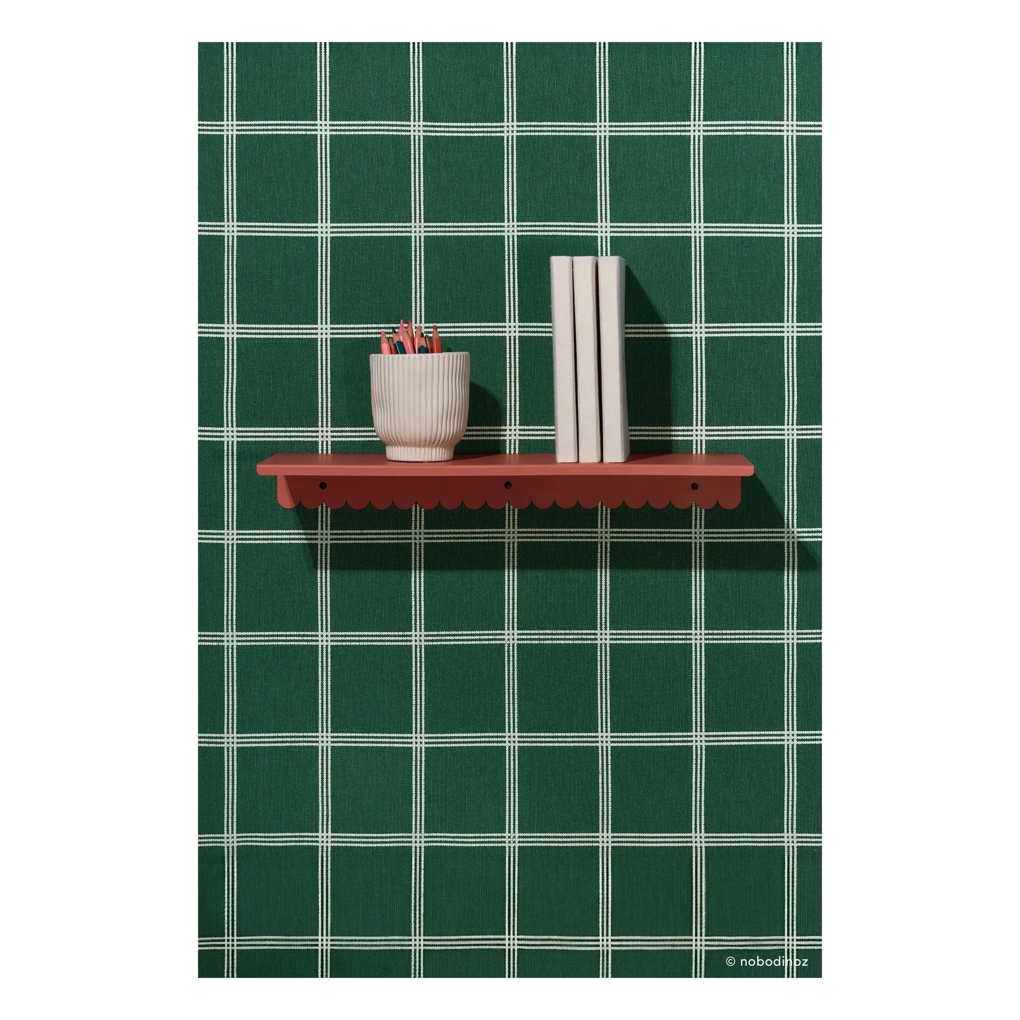 Nobodinoz - Vibes Wall Shelf 50x16 cm | Terracotta