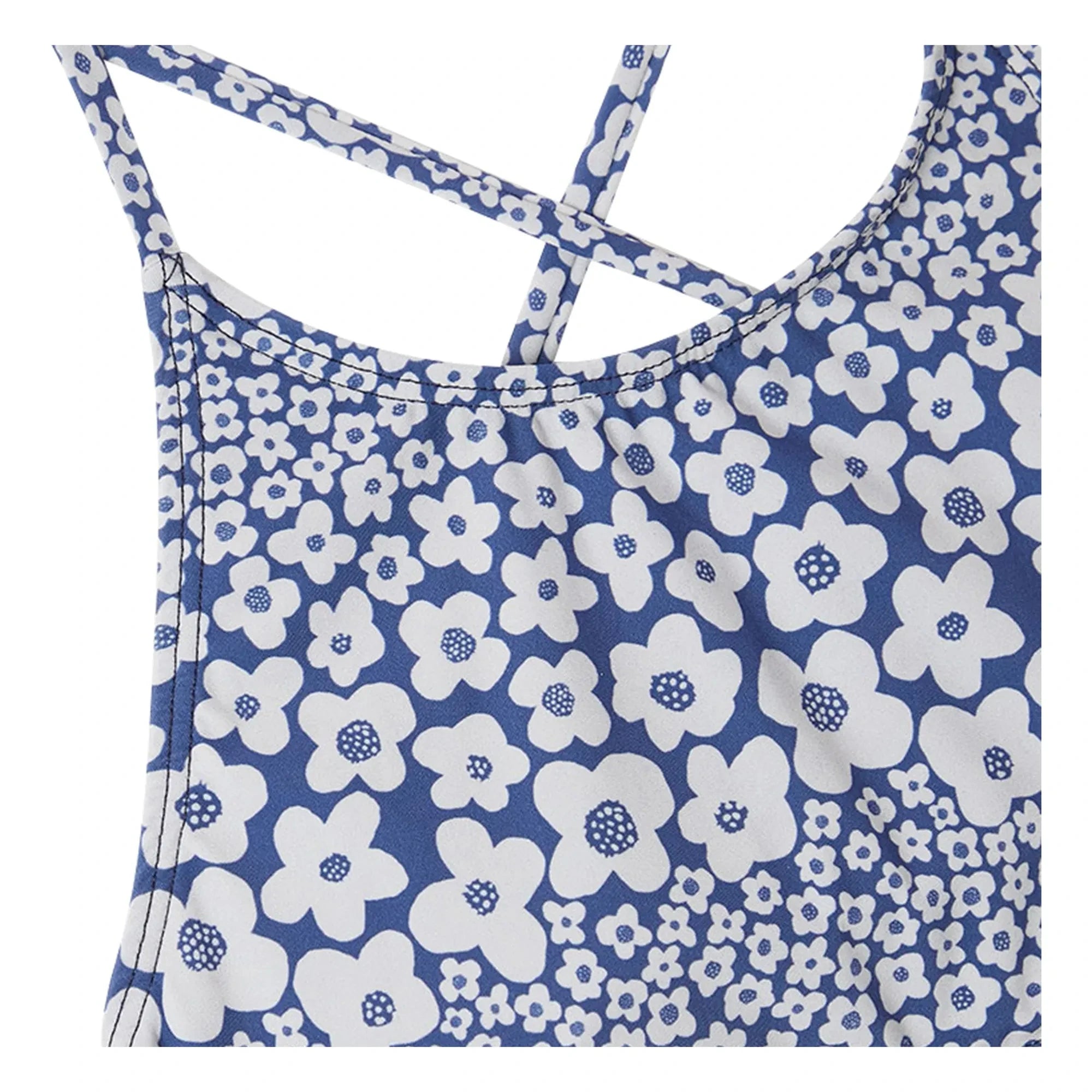 Fabula - Floral Ruffled 2-Piece Swimsuit | Blue