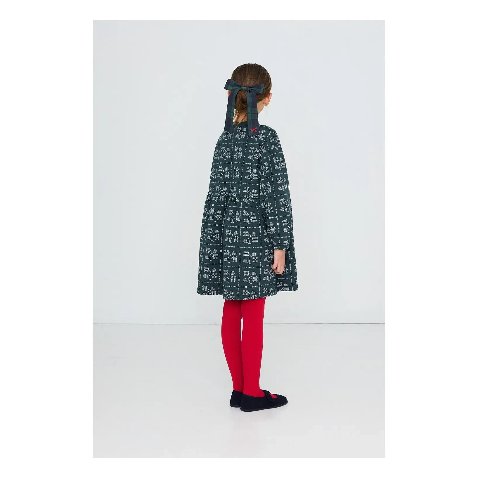 Tinycottons - Grilled Bow Hair Clip | Green