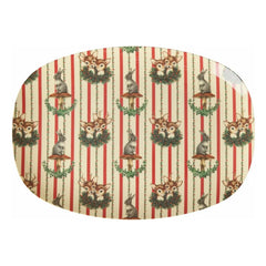 Rice - Sweet Forest Melamine Rectangular Plate | Cream