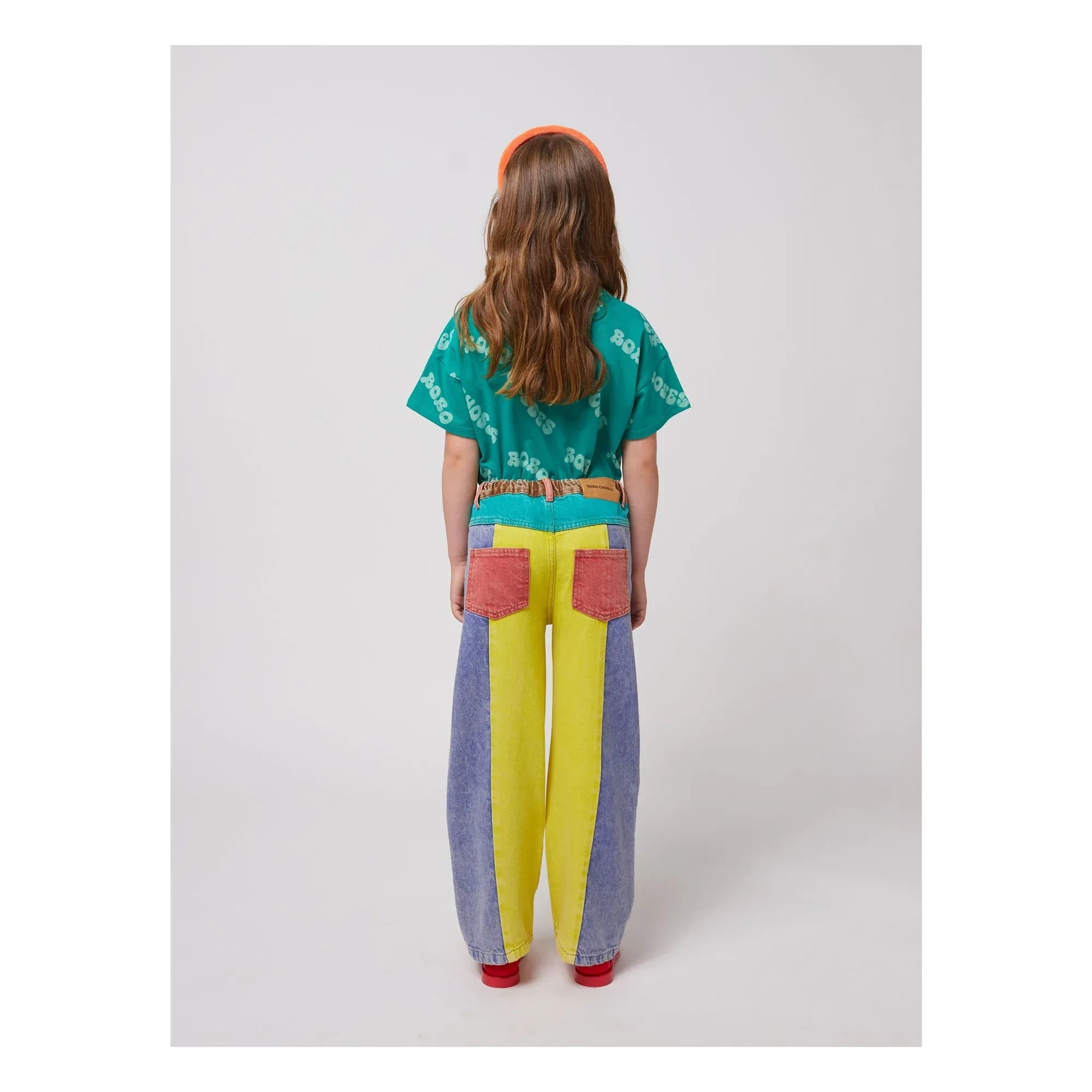 Bobo Choses - Color Block Organic Cotton Jeans | Yellow