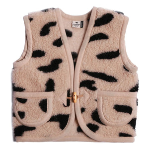 Alwero - Alpen Cheetah Sleeveless Vest | Beige