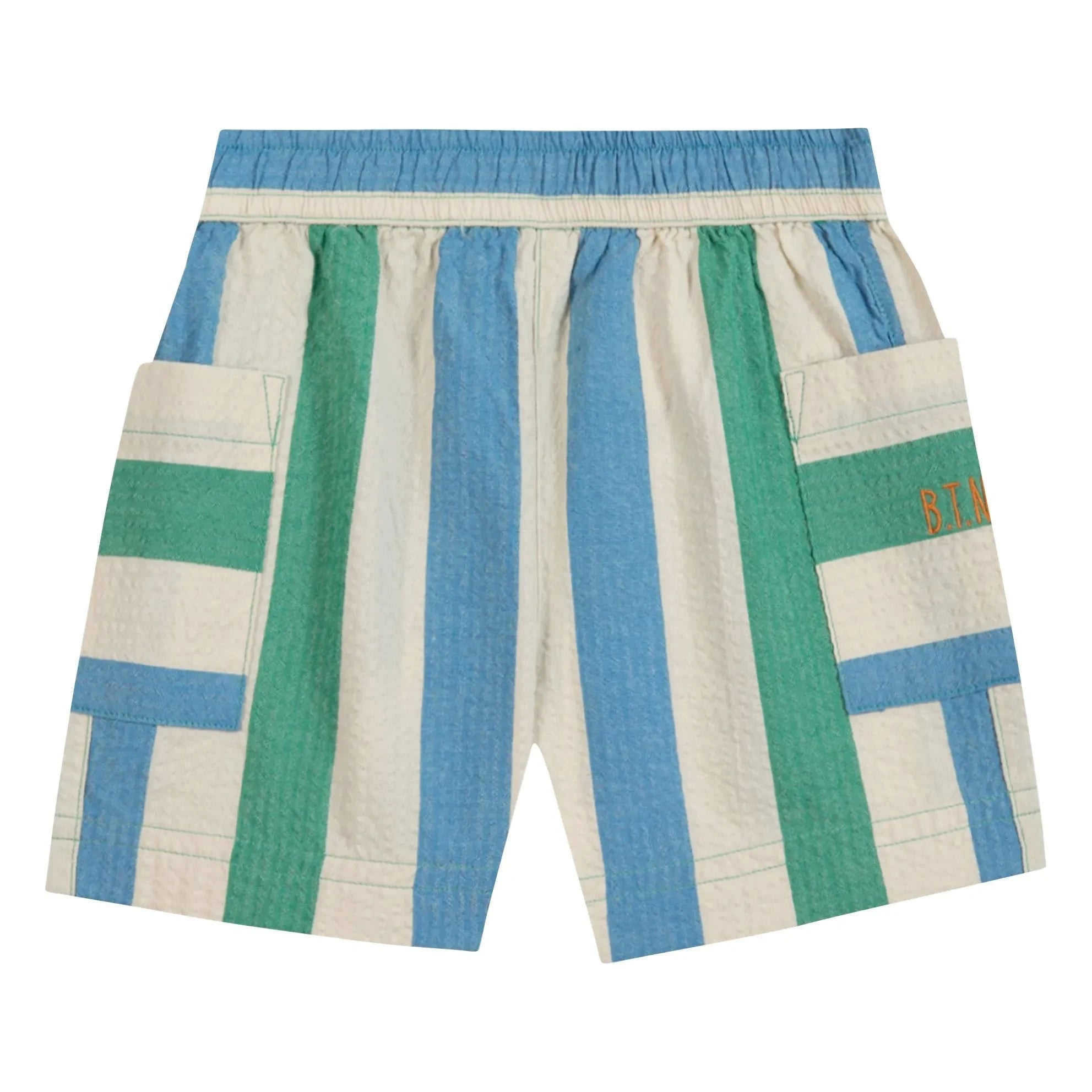 Bonton - Striped Lois Pocket Shorts | Ecru