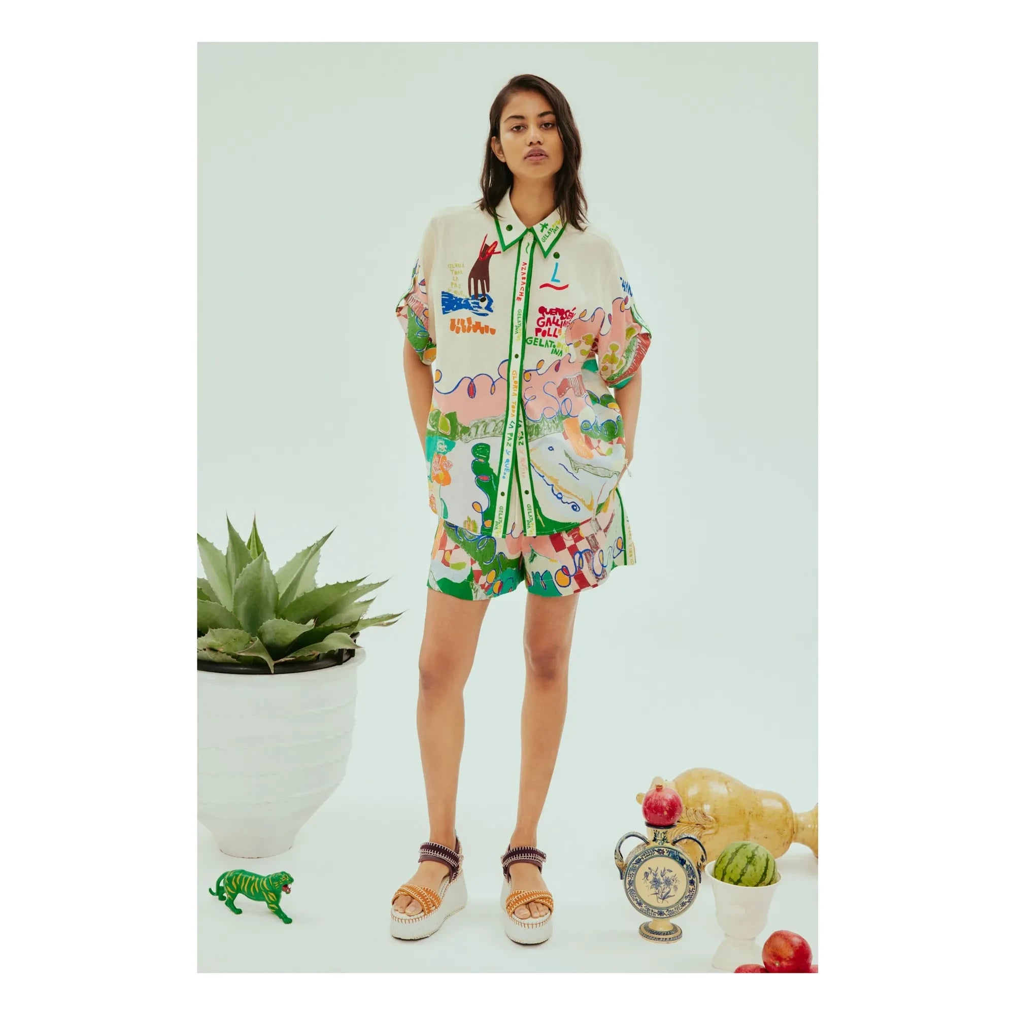 Alémais - Nadia Lin shorts | Green