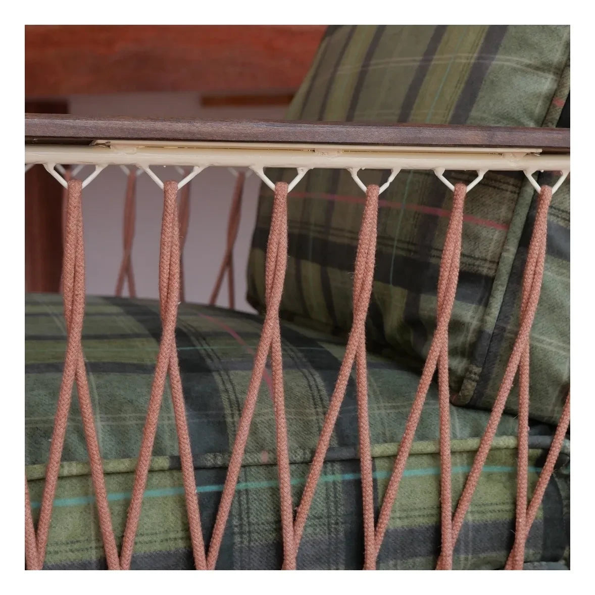 Honoré - Tartan Velvet Croisette Armchair | Green