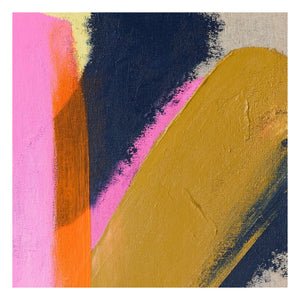 HKliving - Abstract framed painting Bright Lights | Pink
