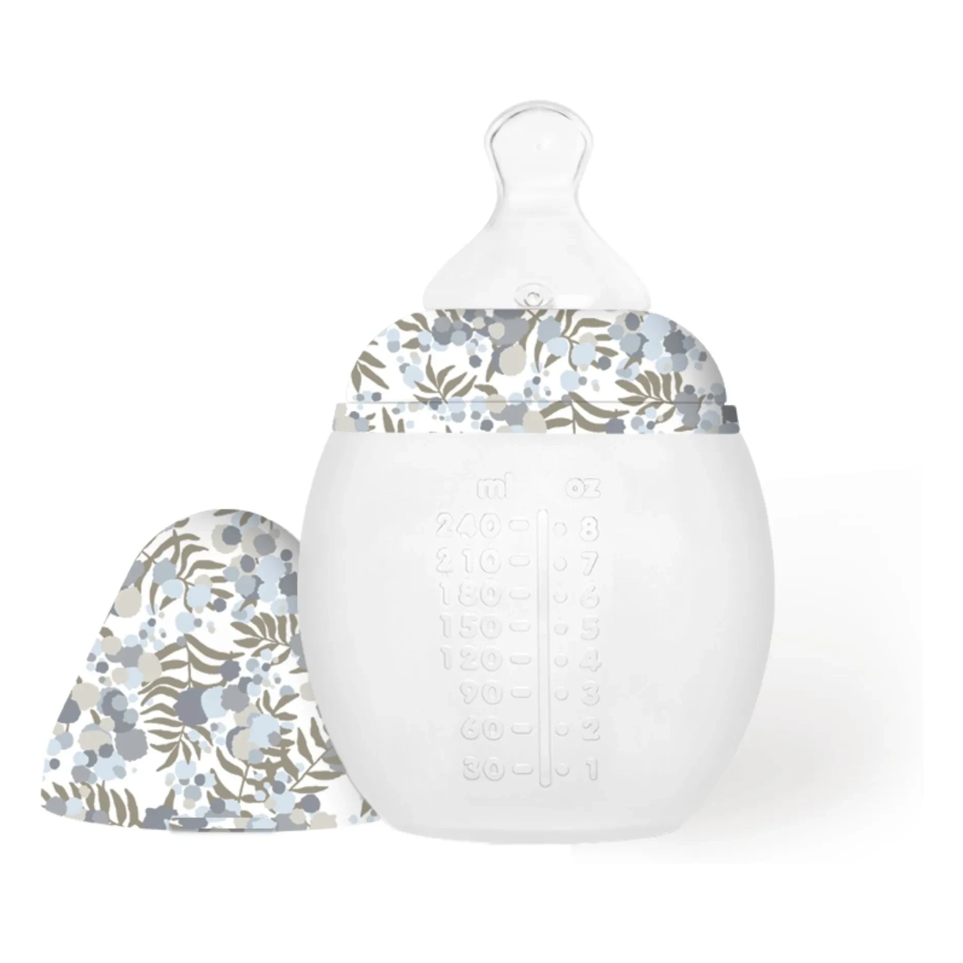Elhée - Mimosa Field Medical Silicone Baby Bottle and Physiological Pacifier - Elhée x Liberty | Light Blue