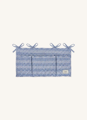 Editions Aimable - Roch bed storage unit | Blue Vichy Cotton