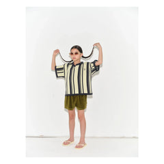 Main Story - Striped Organic Cotton Sports Polo | Pale Yellow