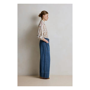Hod - Babakar Cotton Trousers | Navy Blue