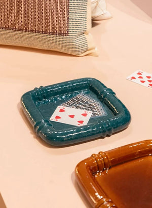 Maison Sarah Lavoine - Coco Ceramic Trash Bin | Sarah Blue