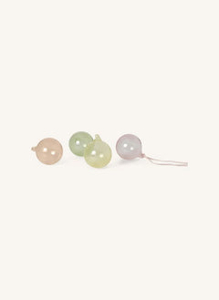 Ferm Living - Pastel Glass Christmas Ornaments - Set of 4