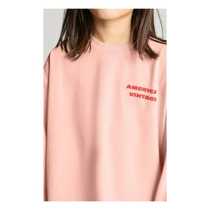 American Vintage - Fizvallay Long Sleeve T-Shirt The Kids Are All Right | Pale Pink
