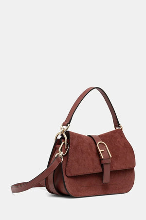 Furla kadın süet crossbody çanta
