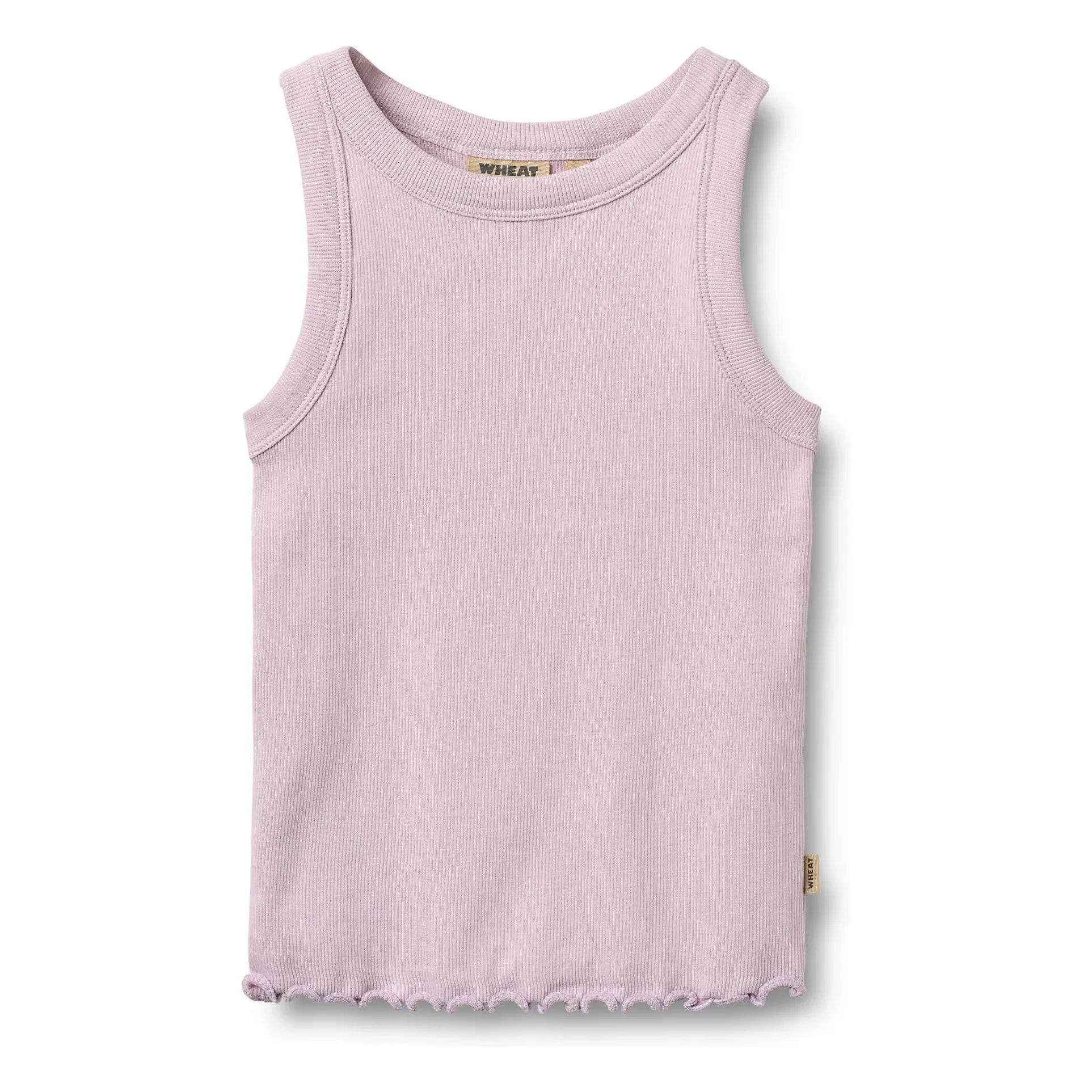 Wheat - Minka Organic Cotton Ribbed Tank Top | Lavender