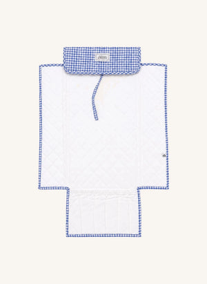 Editions Aimable - Marcel nomad bed | Blue Vichy Cotton