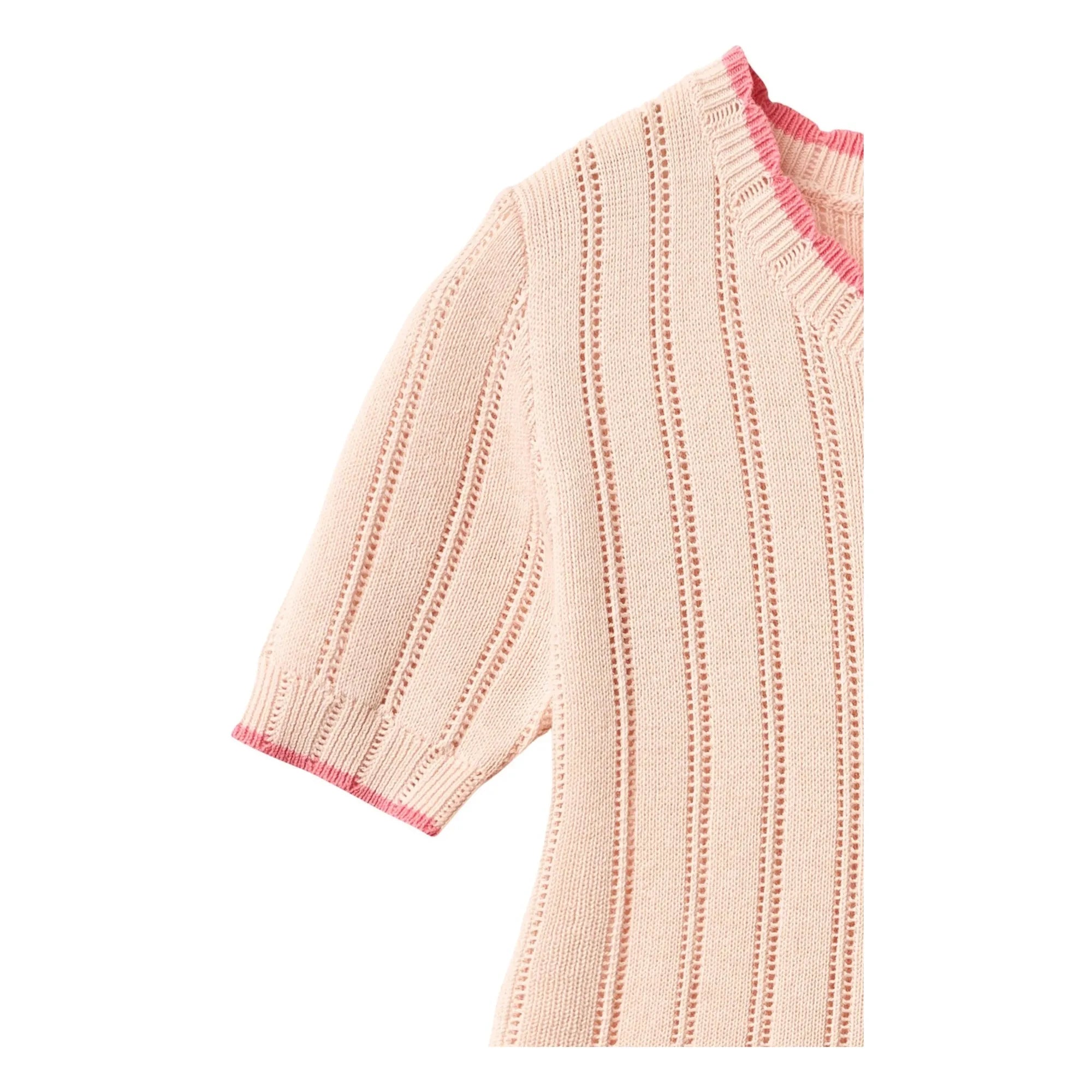 Copenhagen Colors - Pointelle Organic Cotton Mesh Dress | Peach