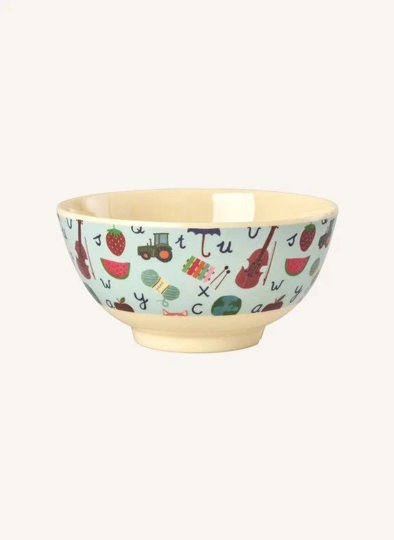 Rice - ABC Melamine Bowl | Light Blue