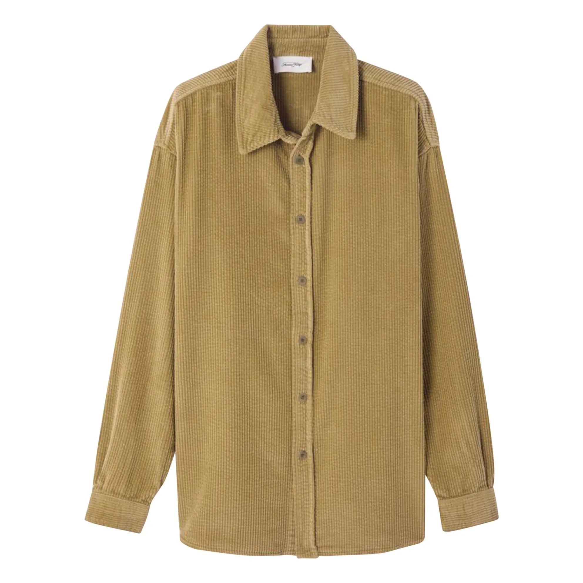 American Vintage - Padow Velvet Shirt | Light Khaki
