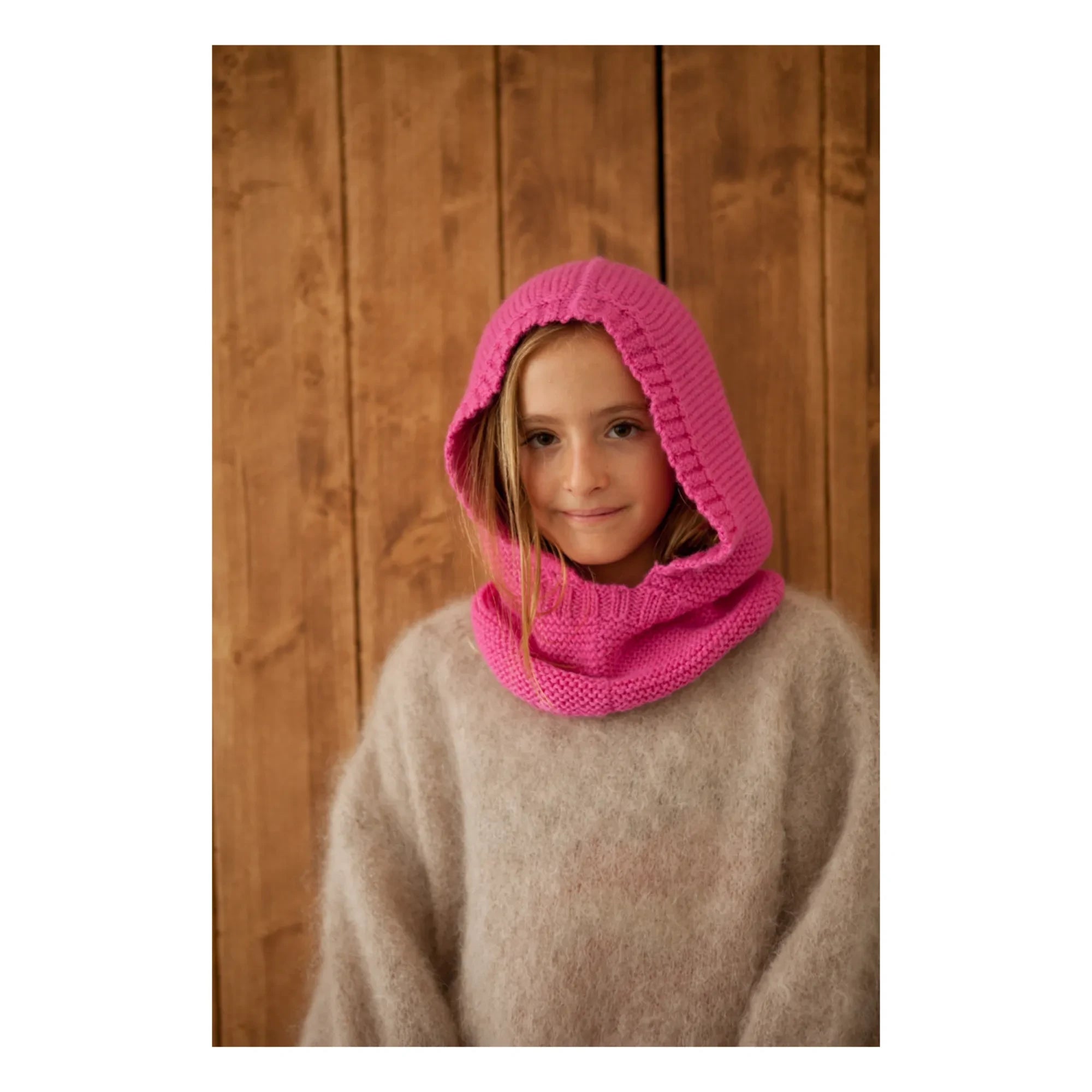 Marlot Paris - Baby Alpaca Lutin Balaclava | Fuchsia