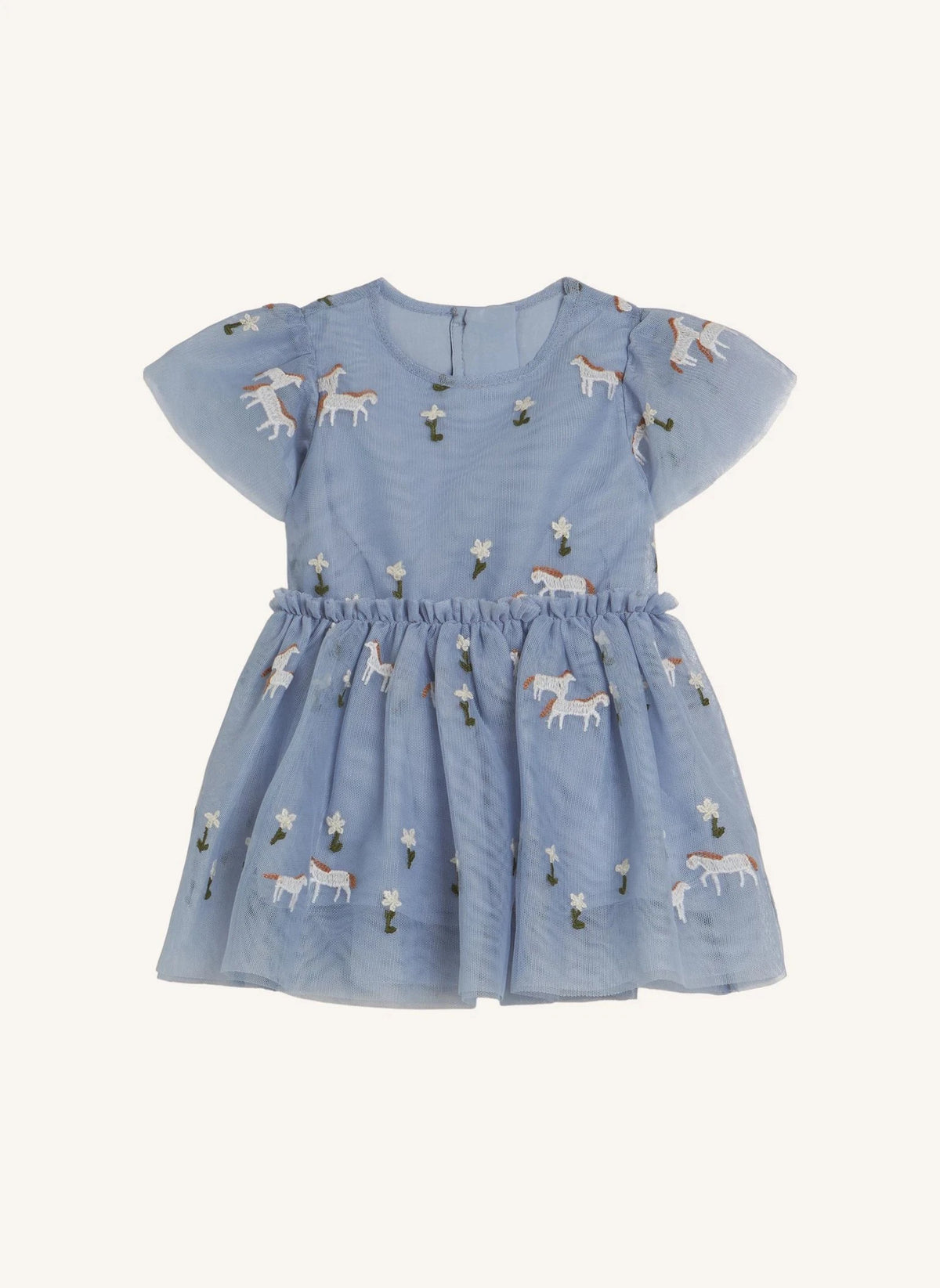 Stella McCartney Kids - Tül Bebek Atı Elbise | Mavi
