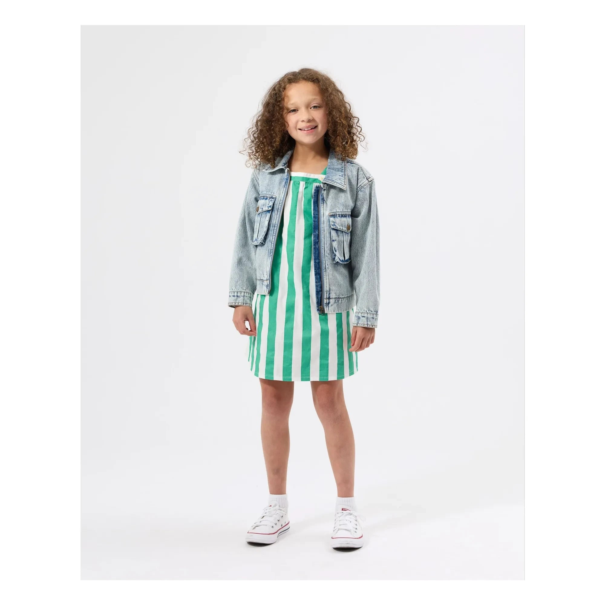 Goldie + Ace - Striped Dress | Green