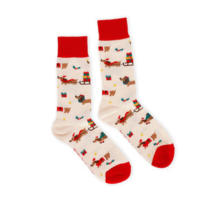 Legami - Christmas Socks Dachshund Size 41-47 - A Perfect Fit!