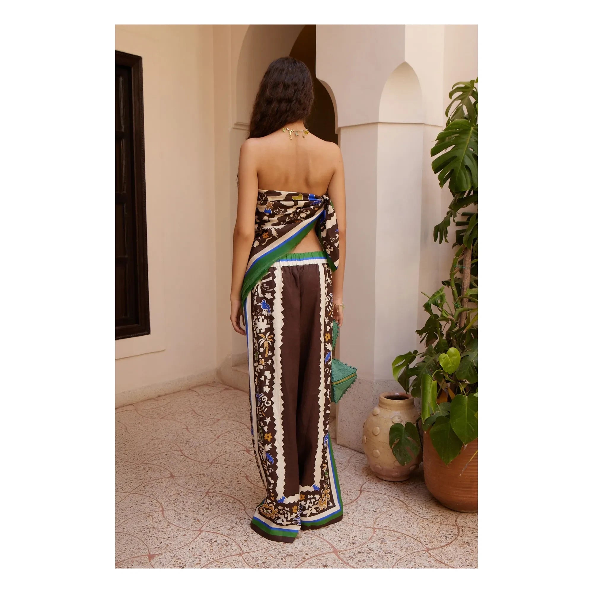 Alémais - Moroccan Linen Pants | Brown
