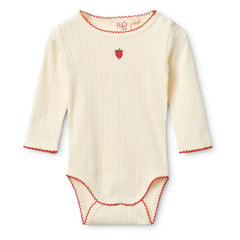 Flöss - Body Pointelle Flora Fraise | Cream