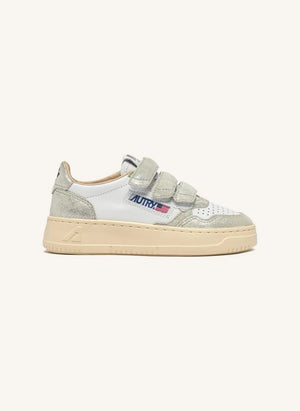 Autry - Kidstripes Low Suede Sneakers | Silver