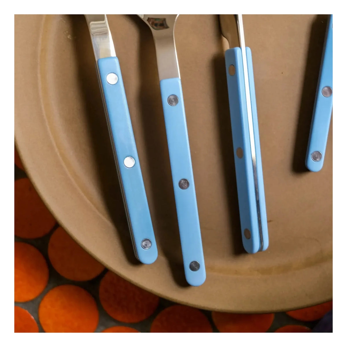 Sabre - Fork and Spoon Set - 4-piece | Light Blue