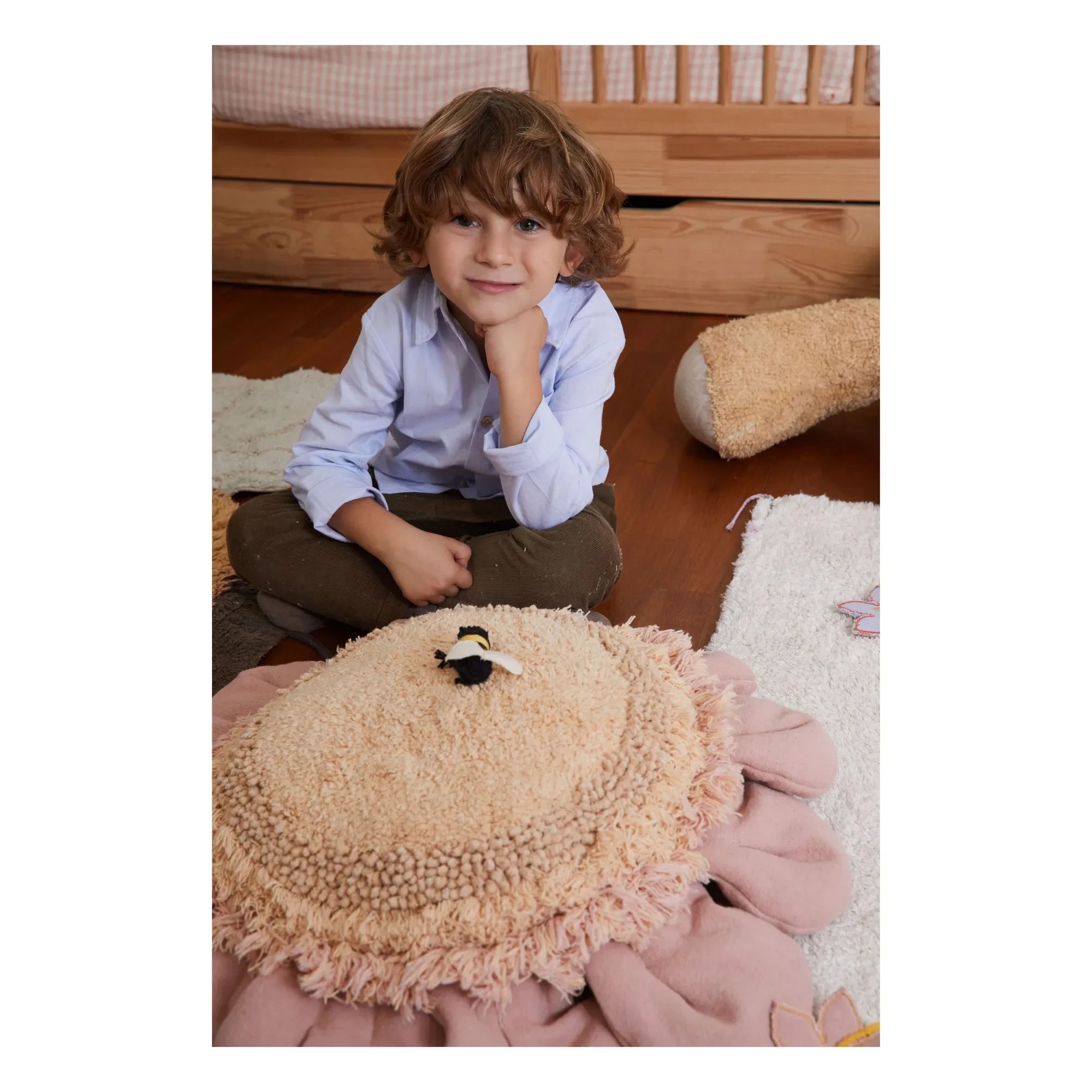 Lorena Canals - Daisy Pouf | Pink