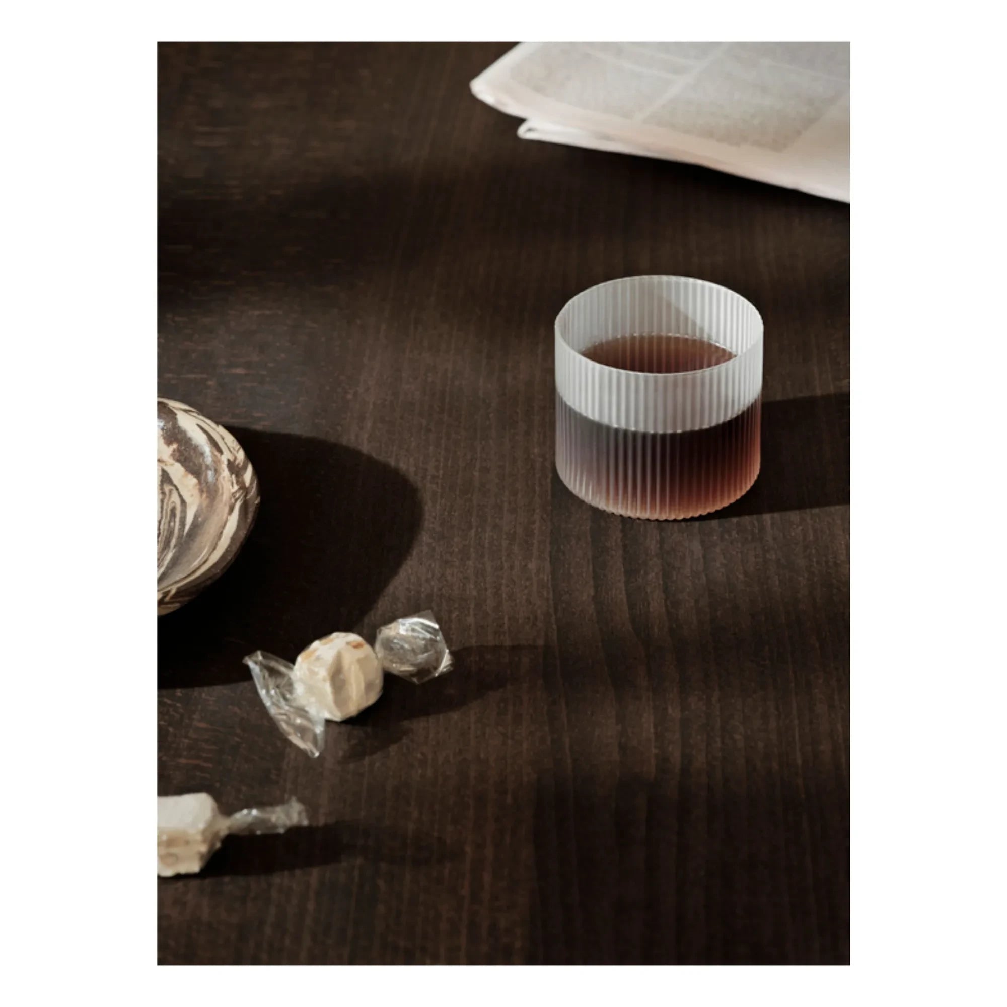 Ferm Living - Ripple Low Glasses - Set of 4 | White