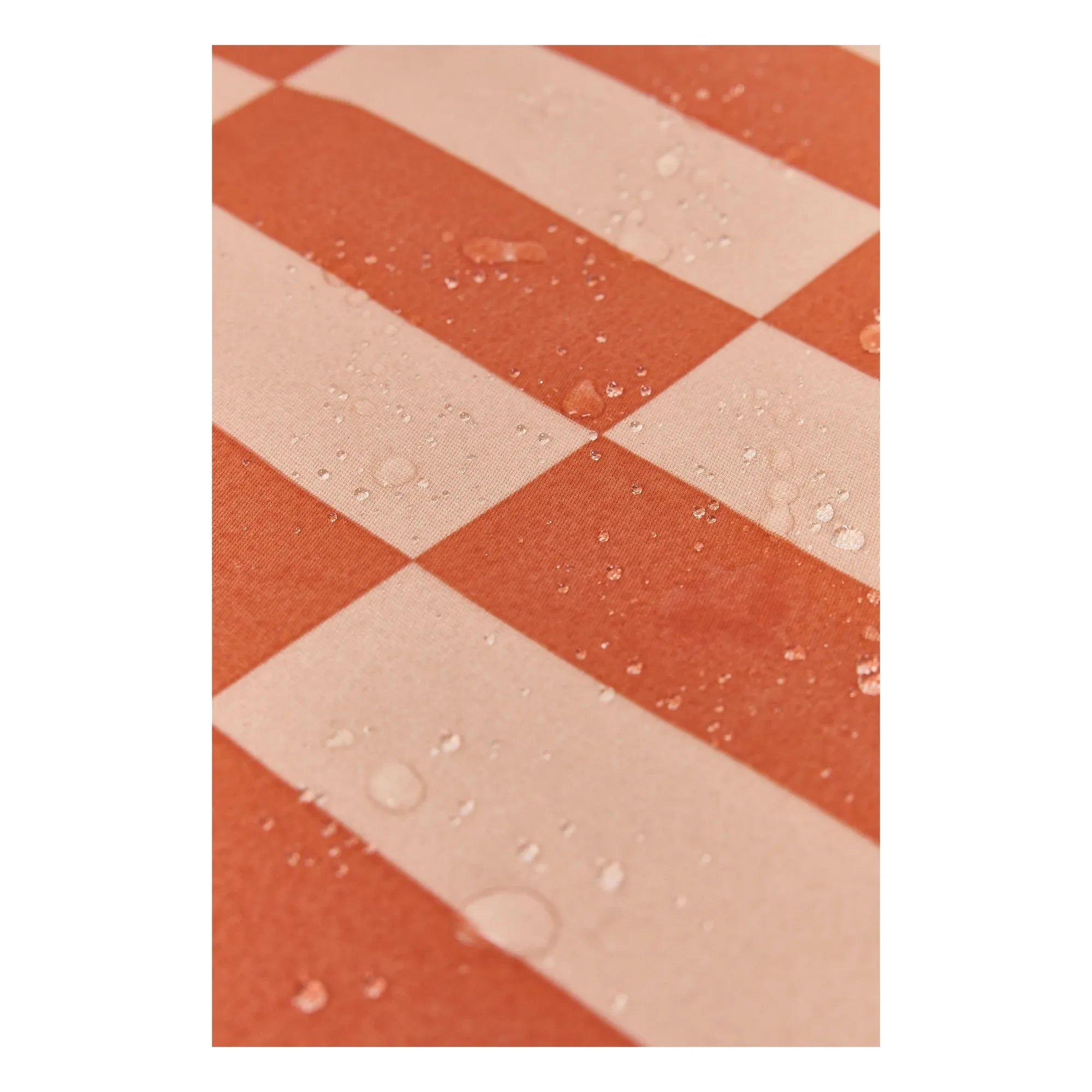 Nobodinoz - Matteo Tiles outdoor long pouf | Orange