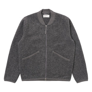 Universal Works - Wool Zip-up Bomber Jacket | Gray