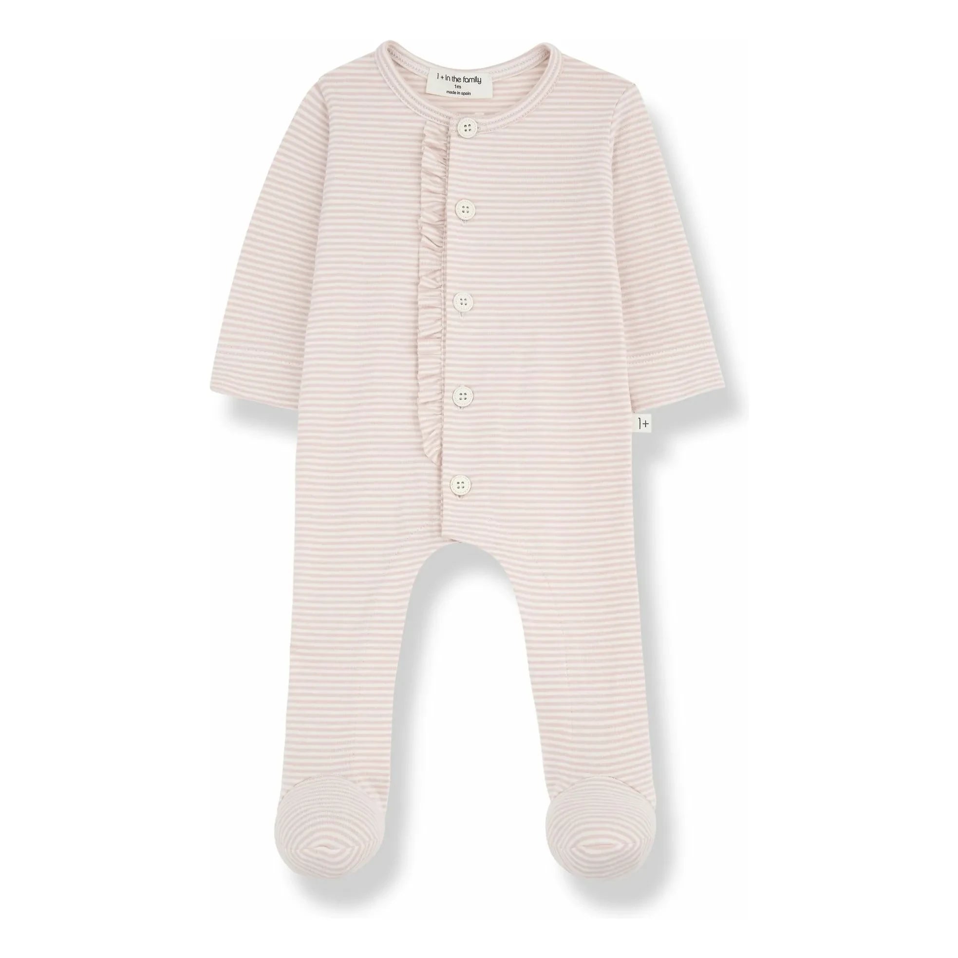 1+ in the Family - Kristine Organic Cotton Romper | Nude