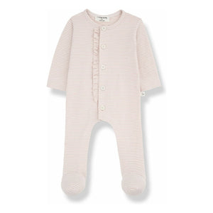 1+ in the Family - Kristine Organic Cotton Romper | Nude