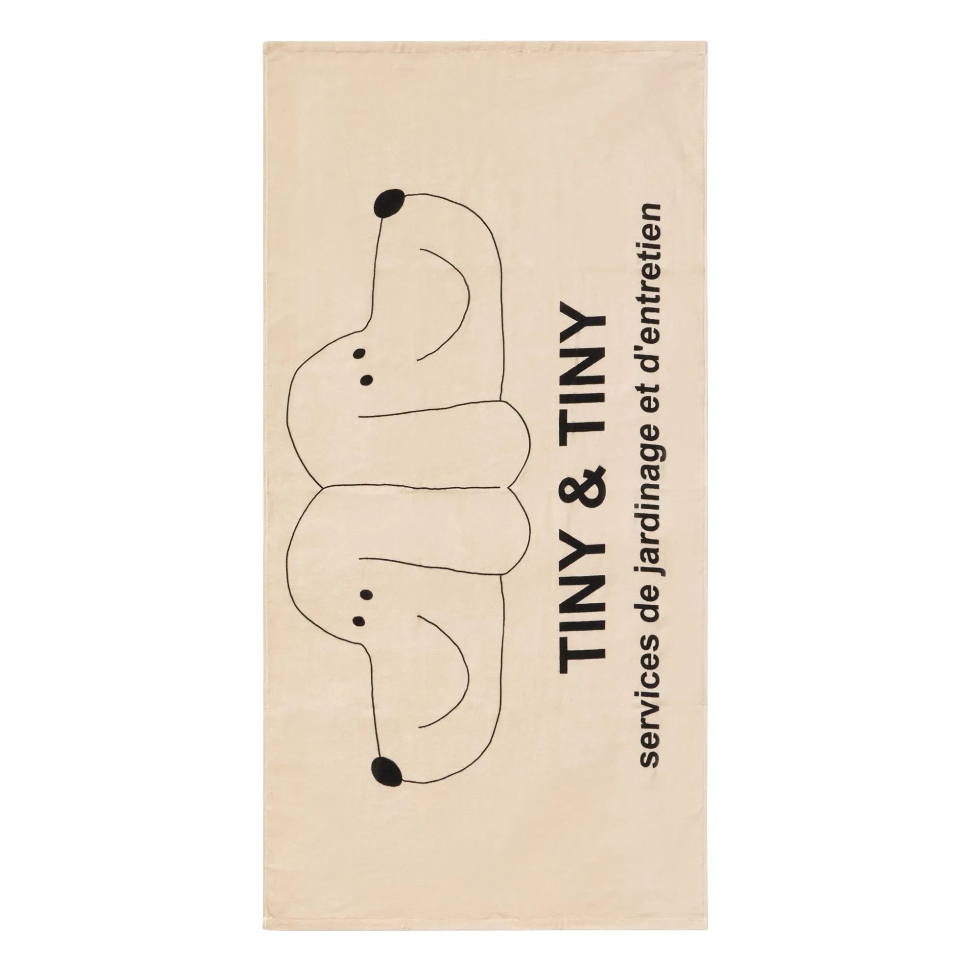 Tinycottons - Tiny & Tiny Organic Cotton Beach Towel | Beige