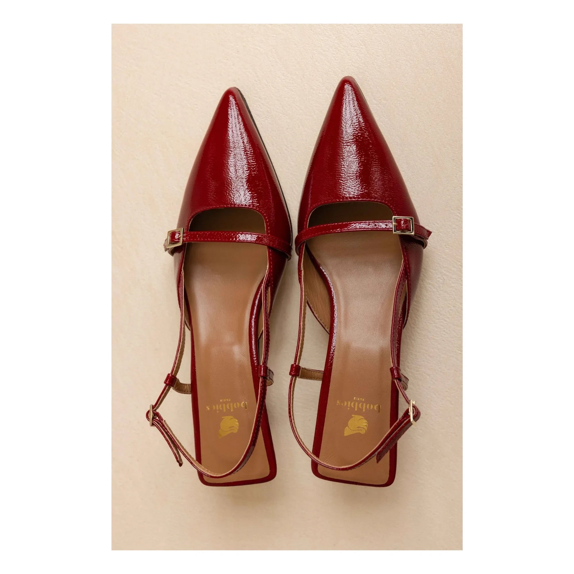 Bobbies - Reem patent leather high heel shoes | Cherry Red