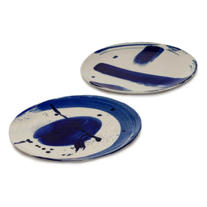 Serax - Sophia dinner plates, Marie Michielssen - Set of 4 | Blue
