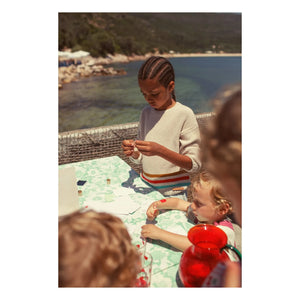 Piupiuchick - Striped Organic Cotton Sweater | Ecru