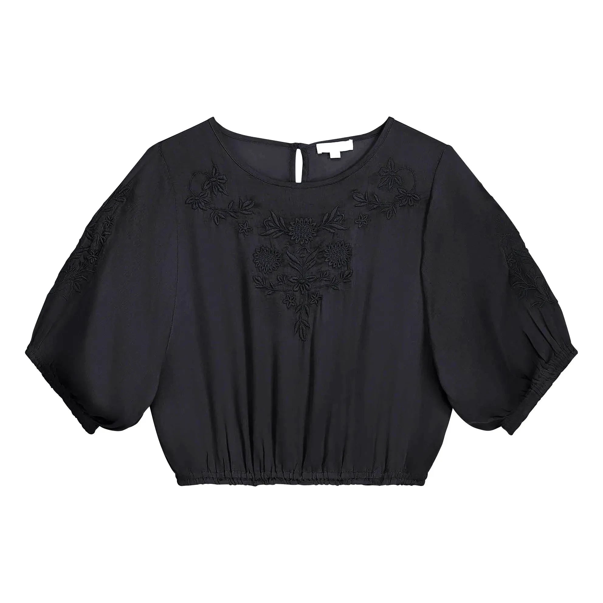 Louise Misha - Chayana Cotton Blouse | Black