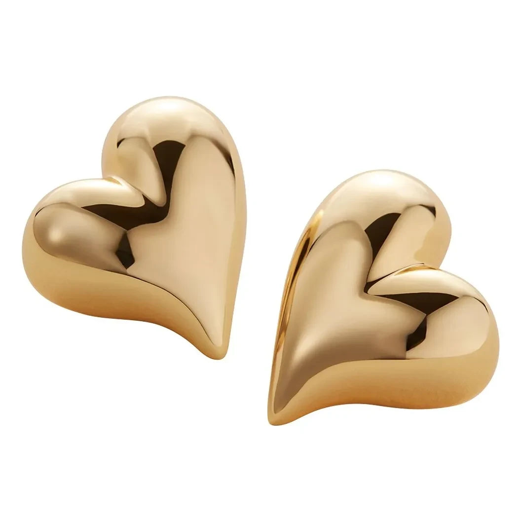 Jenny Bird - Gold Heart Earrings