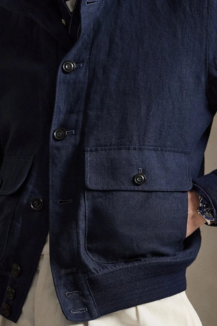 Polo Ralph Lauren Kısa Erkek Keten Ceket