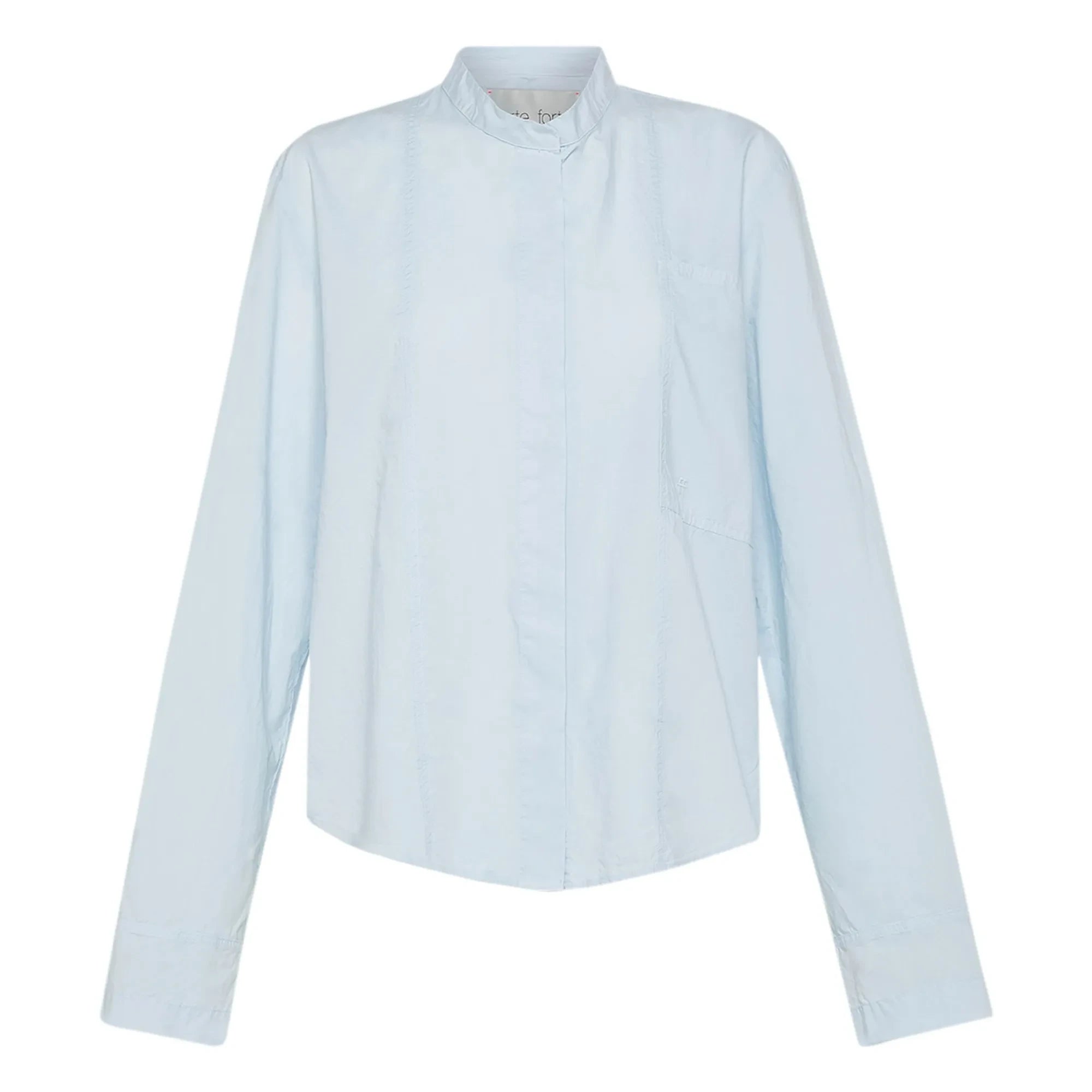 Forte Forte - Grandfather Cotton Poplin Shirt | Light Blue