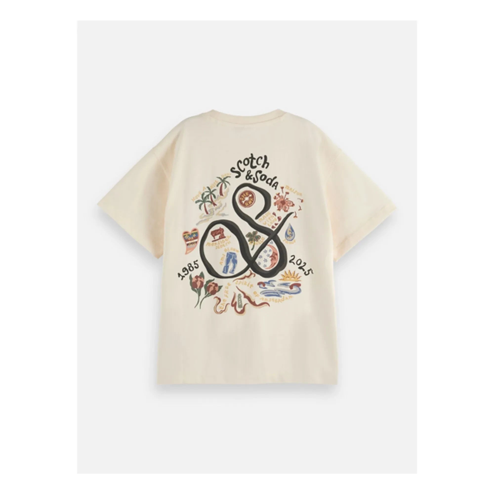 Scotch & Soda - 40th Anniversary T-Shirt | Ecru