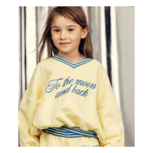 Mini Rodini - Back to the Moon and Sun Sweat Organic cotton | Yellow