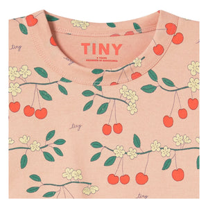 Tinycottons - Crop Cherry Organic Cotton T-Shirt | Pink